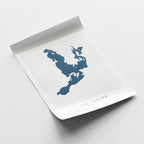 lac ludger map print quebec map poster – minimalist lake wall art - image 6