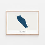 lac lyster map print quebec map poster – minimalist lake wall art - image 2