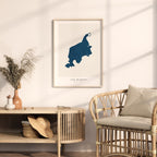 lac marois map print quebec map poster – minimalist lake wall art - image 5