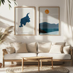 lac marois map print quebec map poster – minimalist lake wall art - image 7