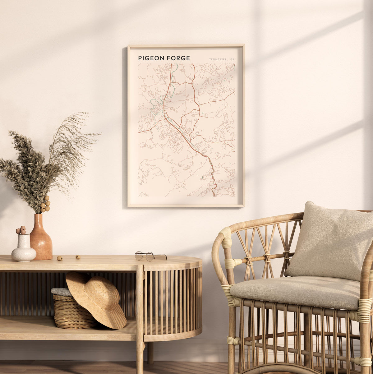pigeon forge, tennessee map poster - image 3