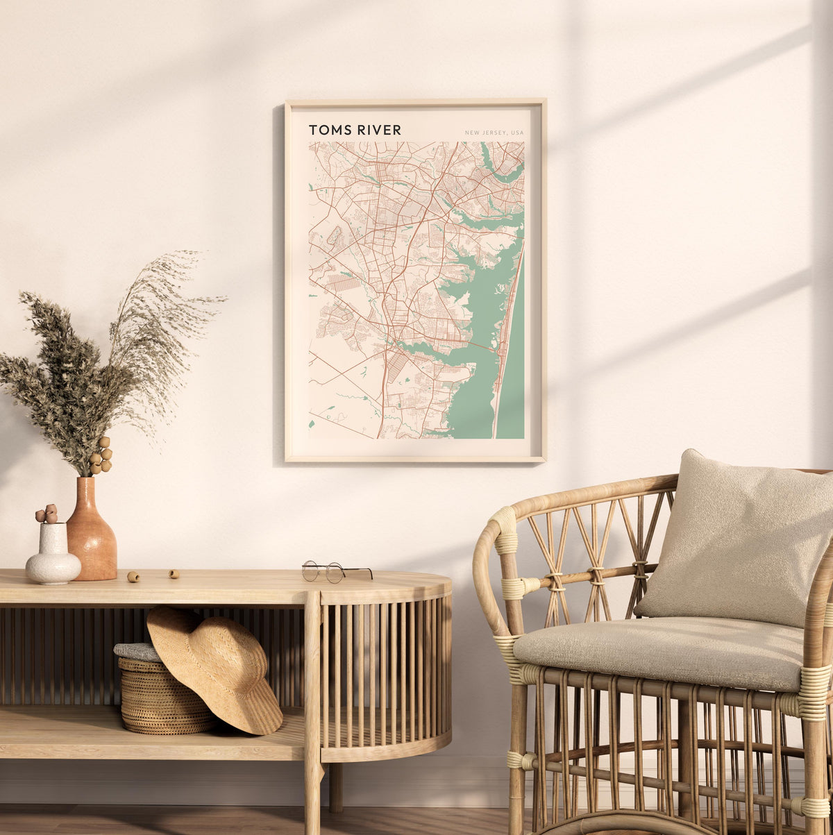 toms river, new jersey map poster - image 3