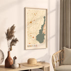 granite bay, california map poster - image 2