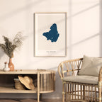 lac brome map print quebec map poster – minimalist lake wall art - image 5