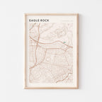 eagle rock, california map poster - image 1