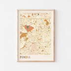 pomona, california map poster - image 1