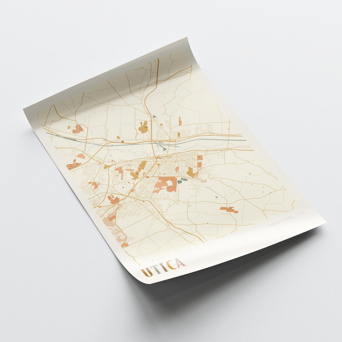 utica, new york map poster - image 4