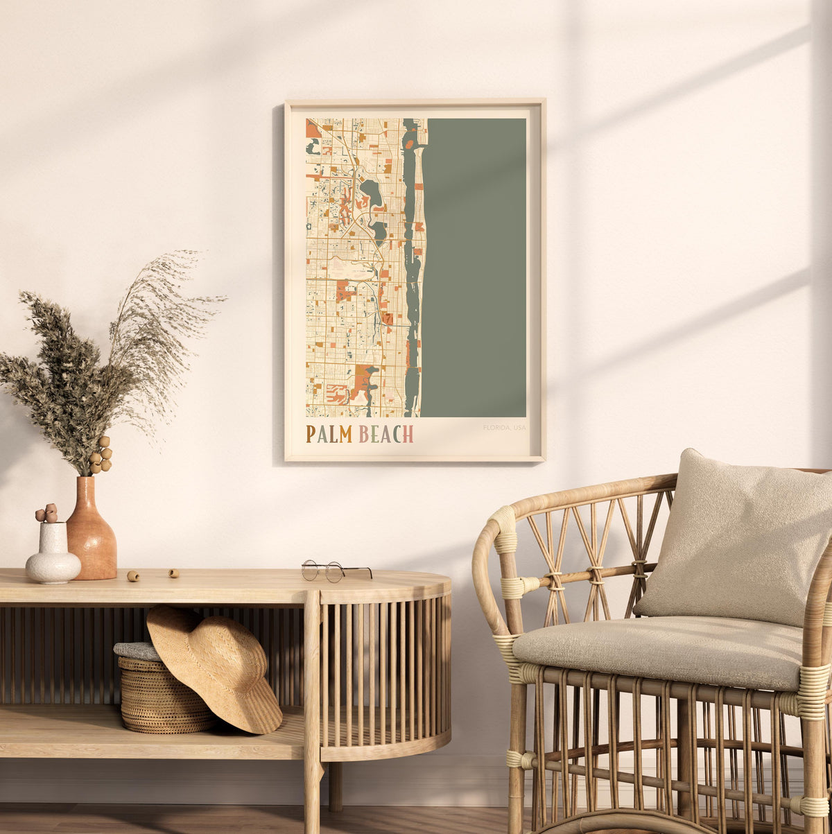 palm beach, florida map poster - image 3