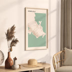 honolulu, hawaii map poster - image 2