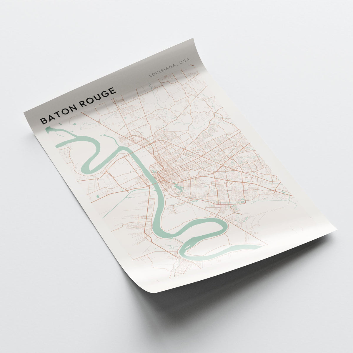 baton rouge, louisiana map poster - image 4