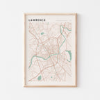 lawrence, massachusetts map poster - image 1
