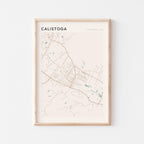 calistoga, california map poster - image 1