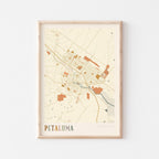 petaluma, california map poster - image 1