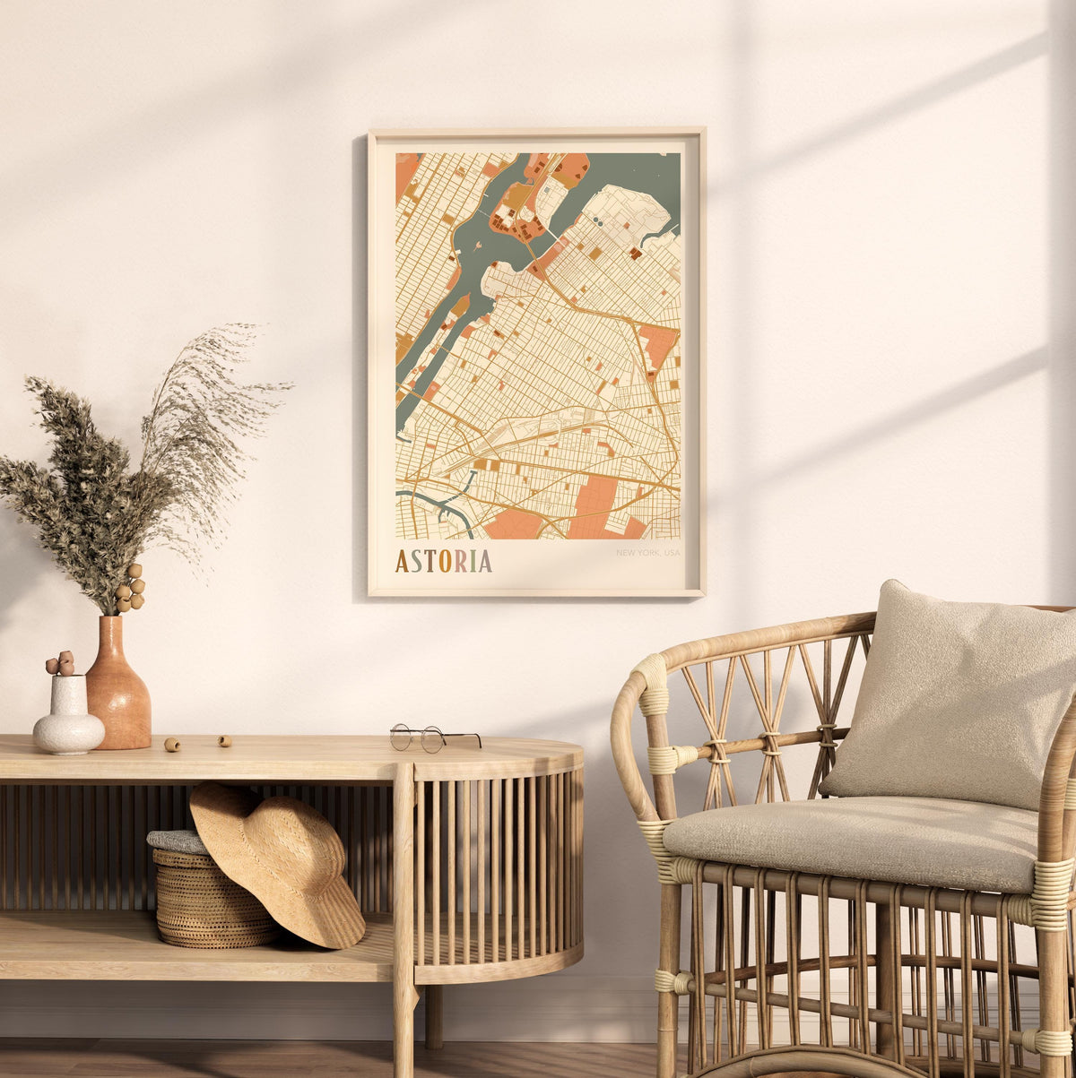astoria, new york map poster - image 3