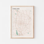 vineland, new jersey map poster - image 1