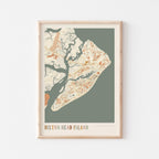 hilton head island, south carolina map poster - image 1