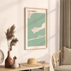 gulf breeze, florida map poster - image 2