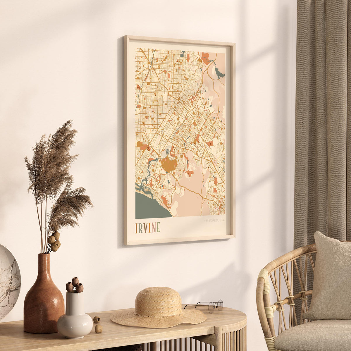 irvine, california map poster - image 2
