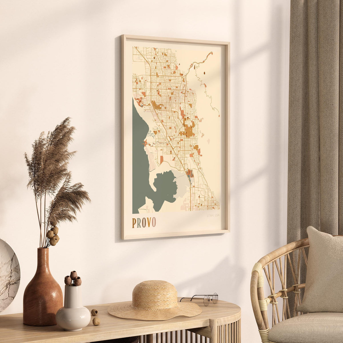 provo, utah map poster - image 2