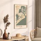 atlantic city, new jersey map poster - image 2