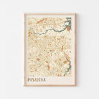 pasadena, texas map poster - image 1