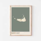 nantucket, massachusetts map poster - image 1