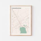 canandaigua, new york map poster - image 1