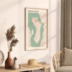 mercer island, washington map poster - image 2