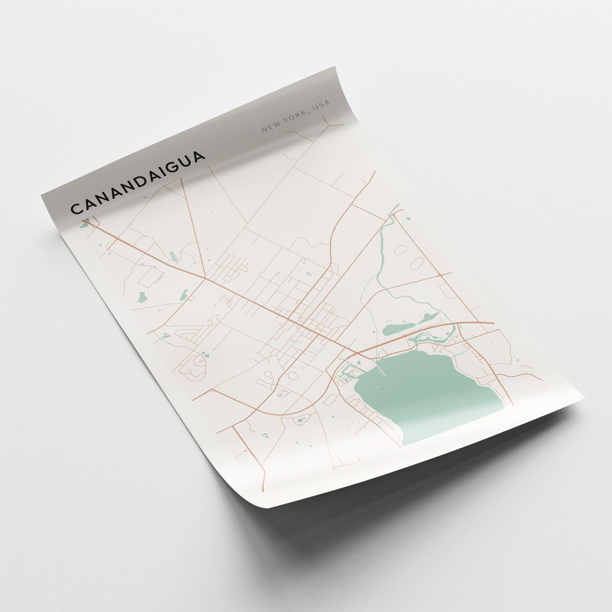 canandaigua, new york map poster - image 4
