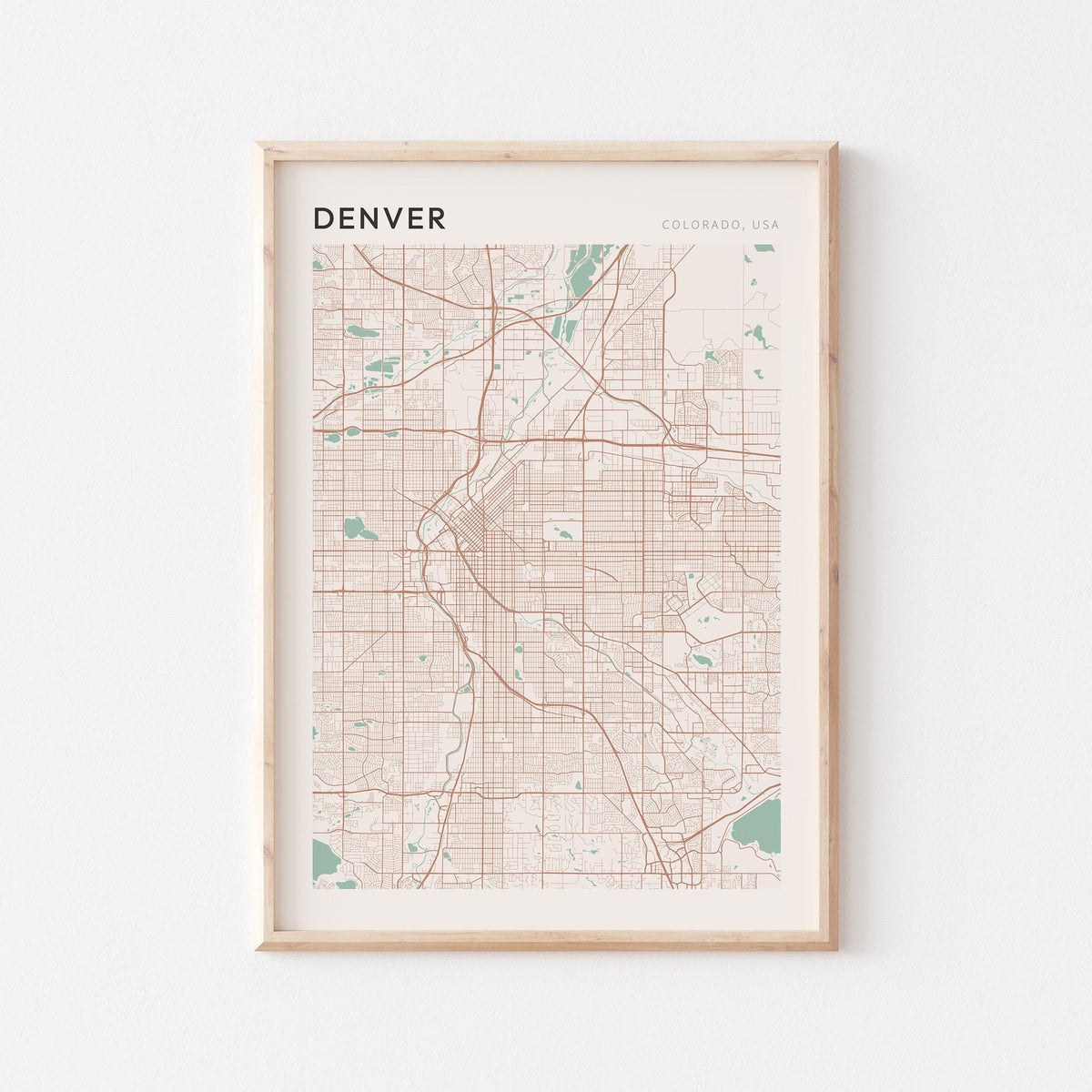 denver, colorado map poster - image 1