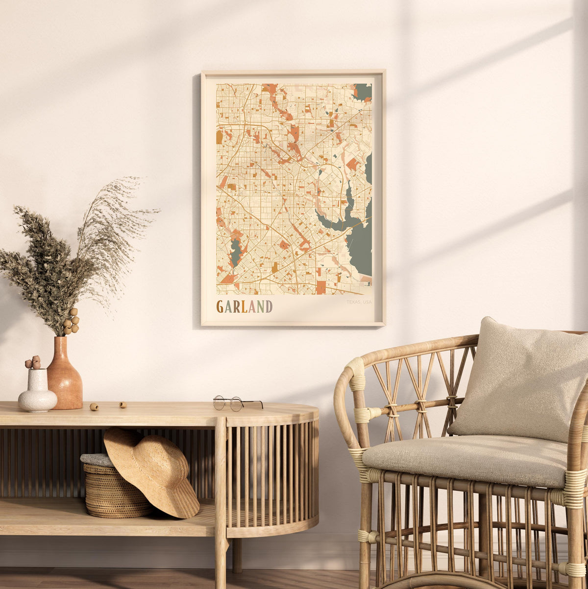 garland, texas map poster - image 3