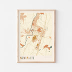 new paltz, new york map poster - image 1