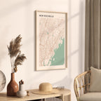 new rochelle, new york map poster - image 2