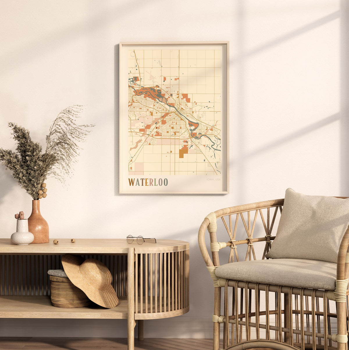 waterloo, iowa map poster - image 3