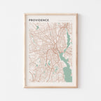 providence, rhode island map poster - image 1