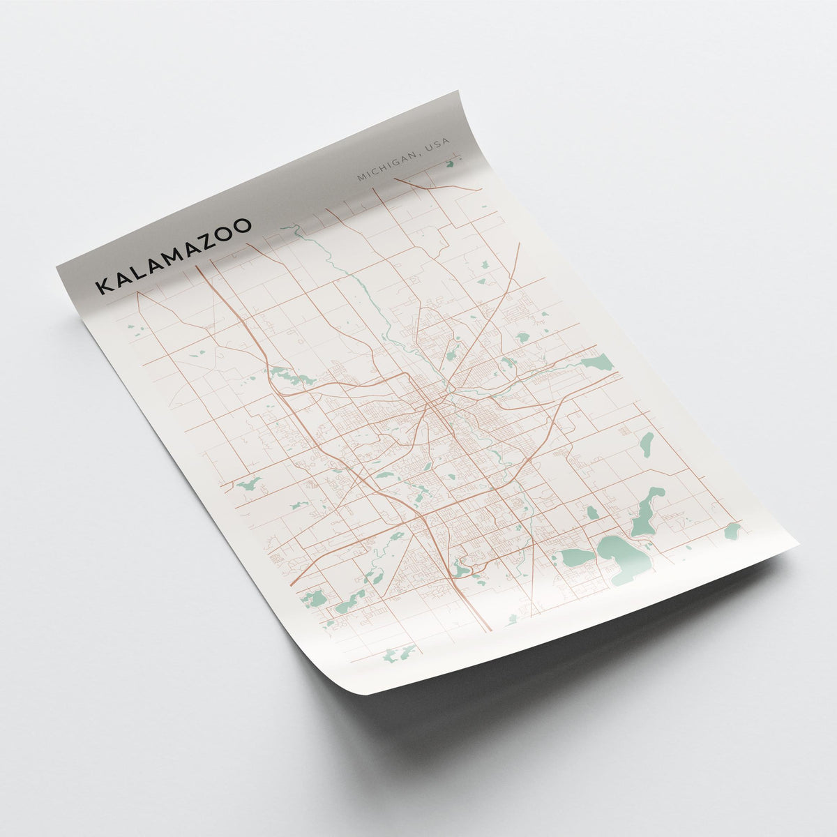 kalamazoo, michigan map poster - image 4