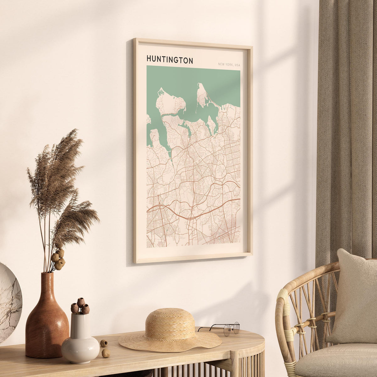 huntington, new york map poster - image 2