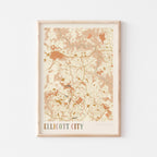 ellicott city, maryland map poster - image 1