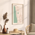 del mar, california map poster - image 2