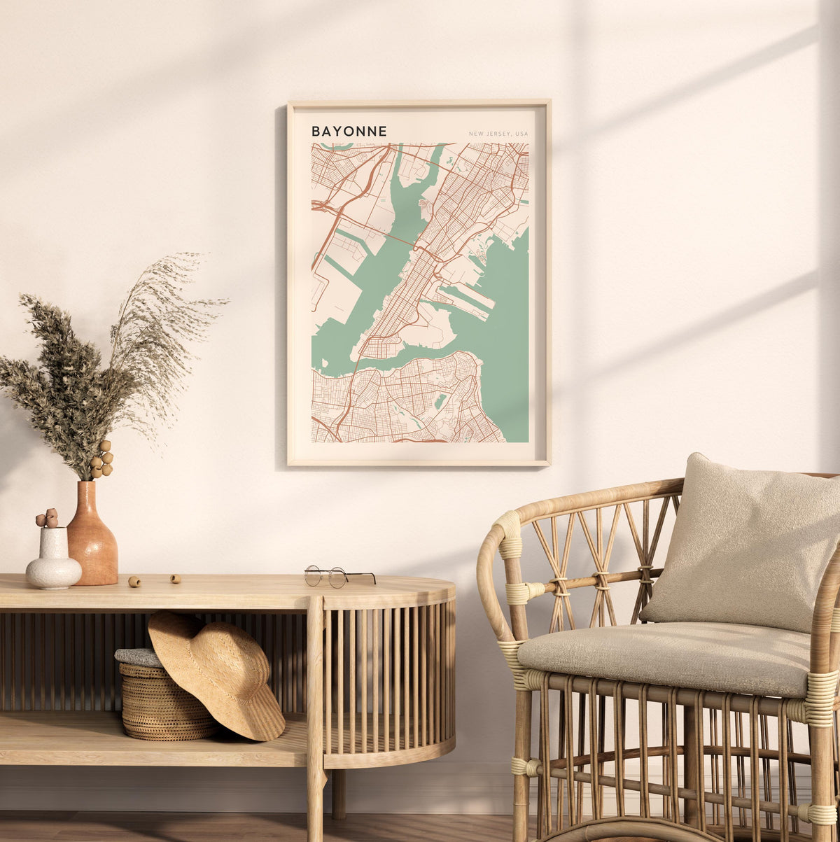 bayonne, new jersey map poster - image 3