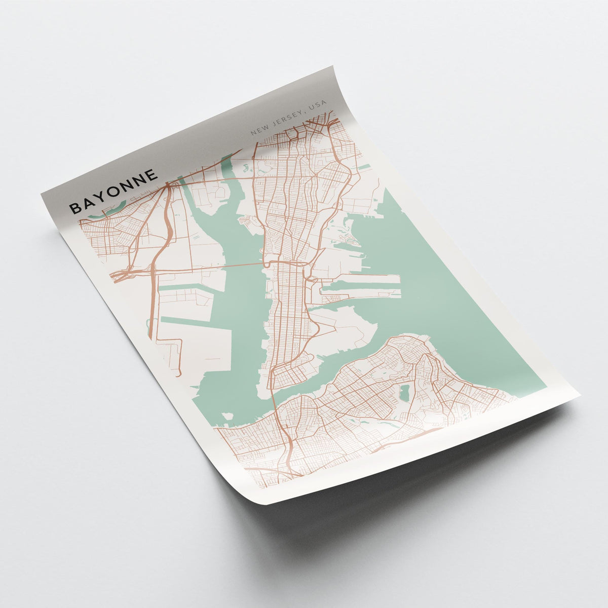 bayonne, new jersey map poster - image 4