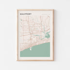 gulfport, mississippi map poster - image 1
