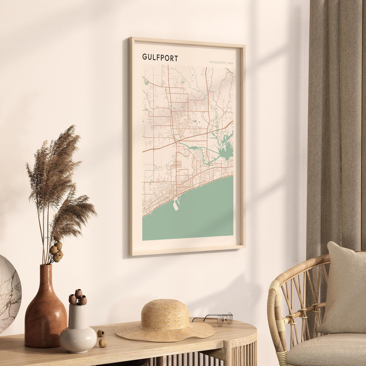 gulfport, mississippi map poster - image 2