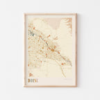 boise, idaho map poster - image 1