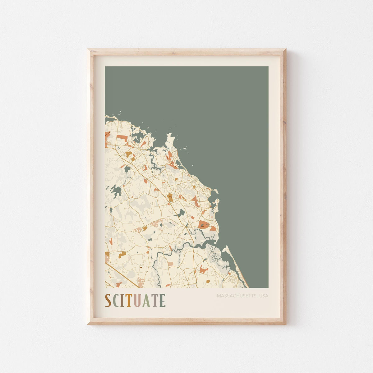 scituate, massachusetts map poster - image 1