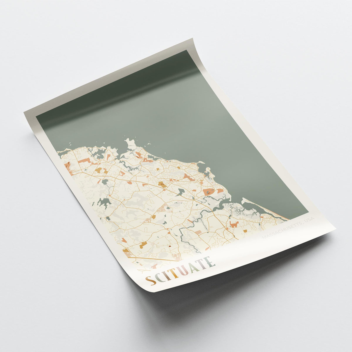 scituate, massachusetts map poster - image 3