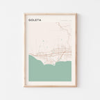 goleta, california map poster - image 1