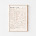 cheektowaga, new york map poster - image 1