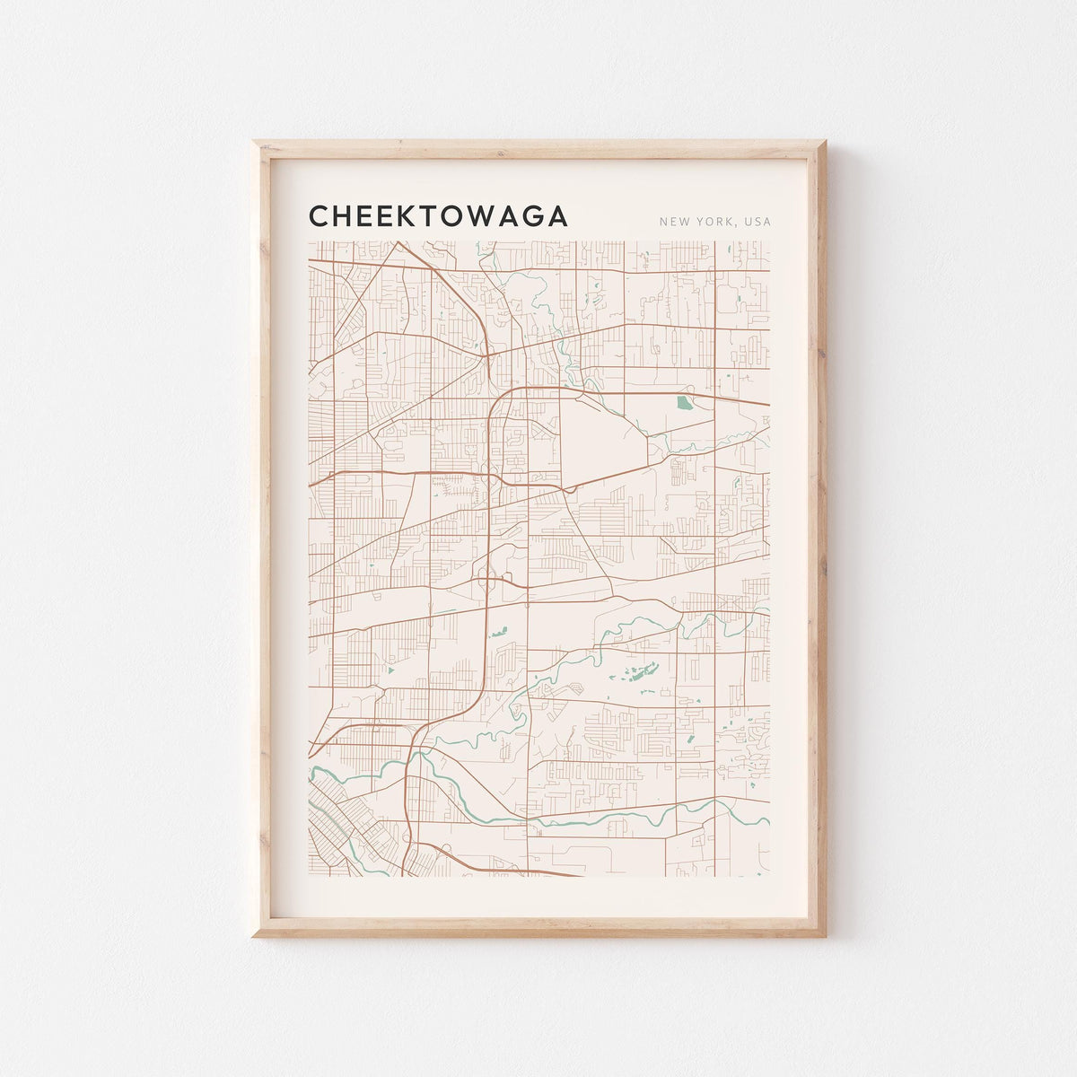 cheektowaga, new york map poster - image 1