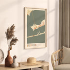 gulf breeze, florida map poster - image 2